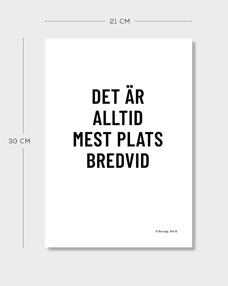 Mest plats | Modern poster